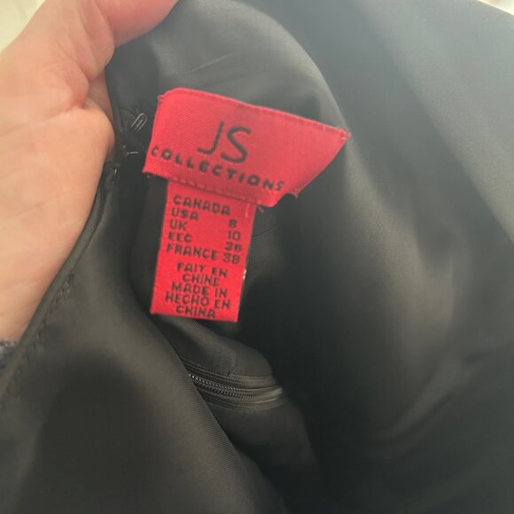 JS Collections Black Cocktail Dress - Picture 3 of 6